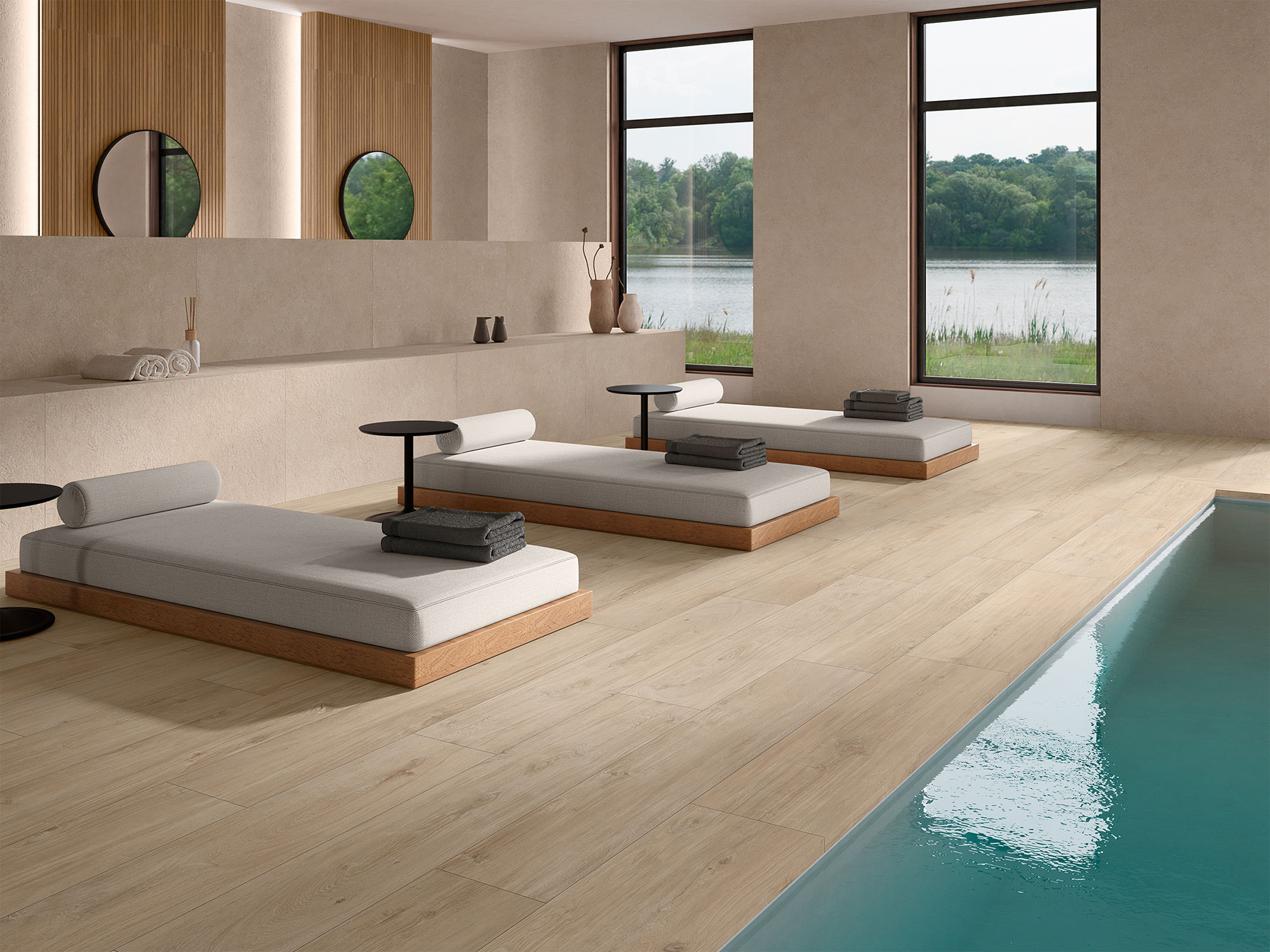 Suelo Porcel&aacute;nico Piscinas
