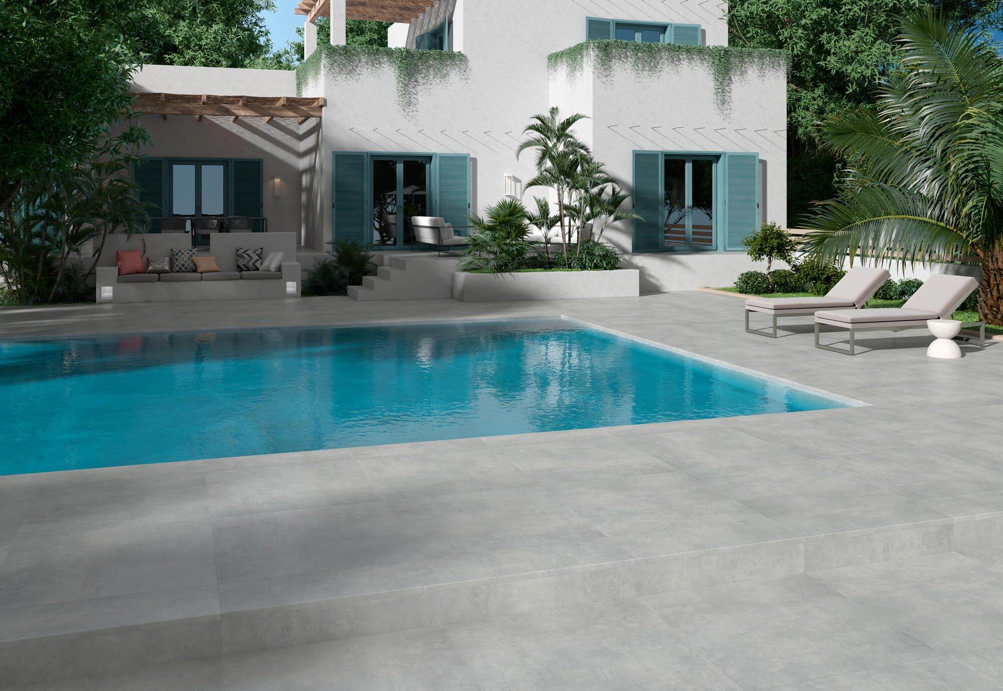 Suelo Porcelánico Piscinas